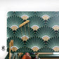 Art Deco Cocktail Cabinet | Green & Gold | Restored Vintage Drinks Cabinet