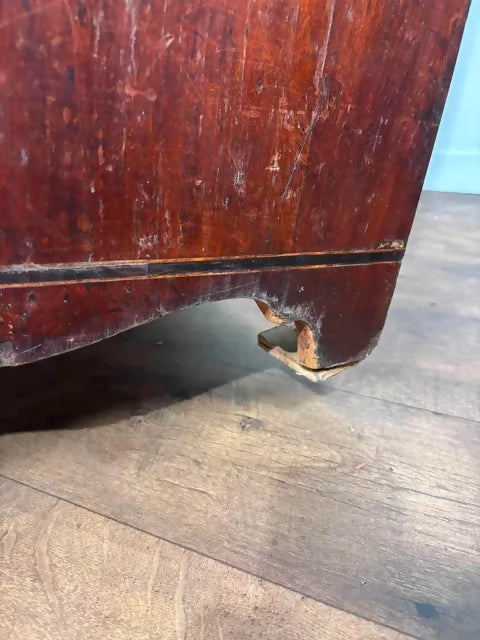 Victorian Mahogany Inlaid Secretaire Chest of Drawers