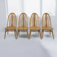 4 Ercol Windsor Swan Bow Back Dining Chairs Light Finish FREE UK Delivery. SBR9279/2506D