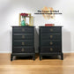 Black Stag minstrel bedside cabinets