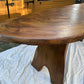 Natural elm slab coffee table
