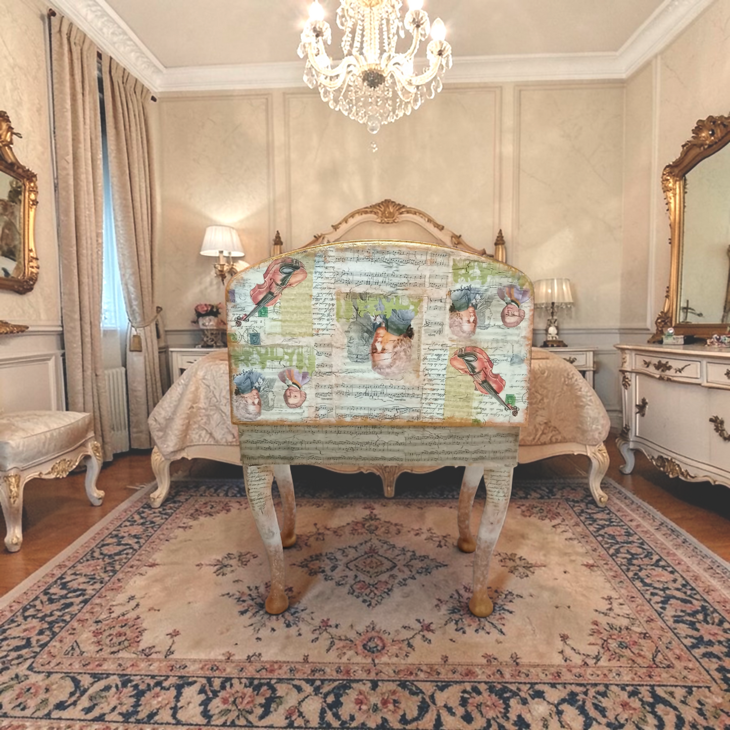 Amadeus Decoupaged Table
