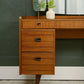 Mid Century Teak Dressing Table with Mirrors - Lebus Link - 1960s