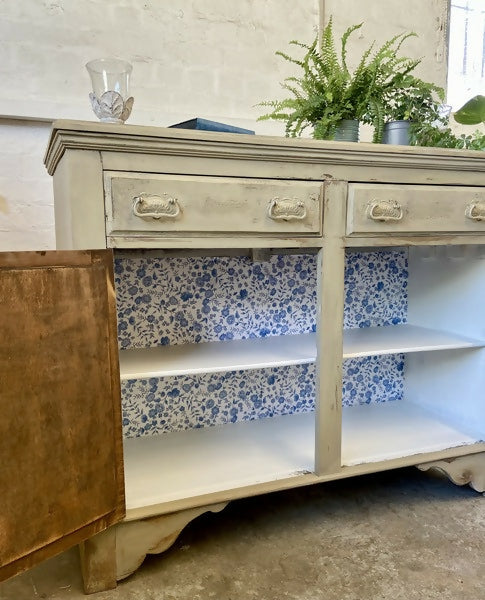 Sideboard Distressed Painted Arts & Crafts