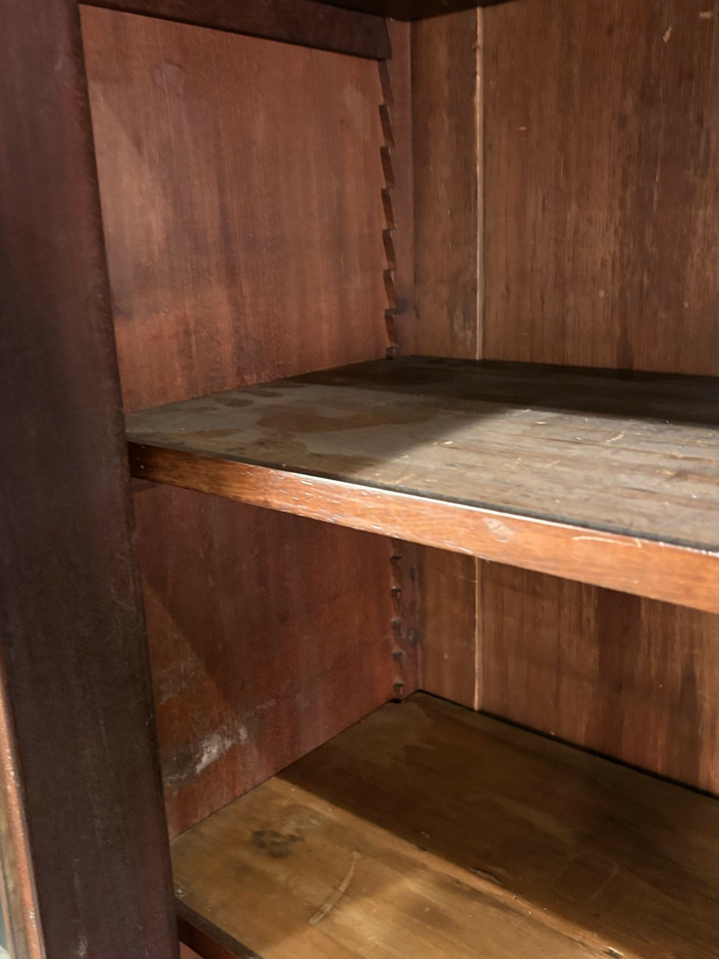 Vintage Victorian Mahogany Glazed Bookcase