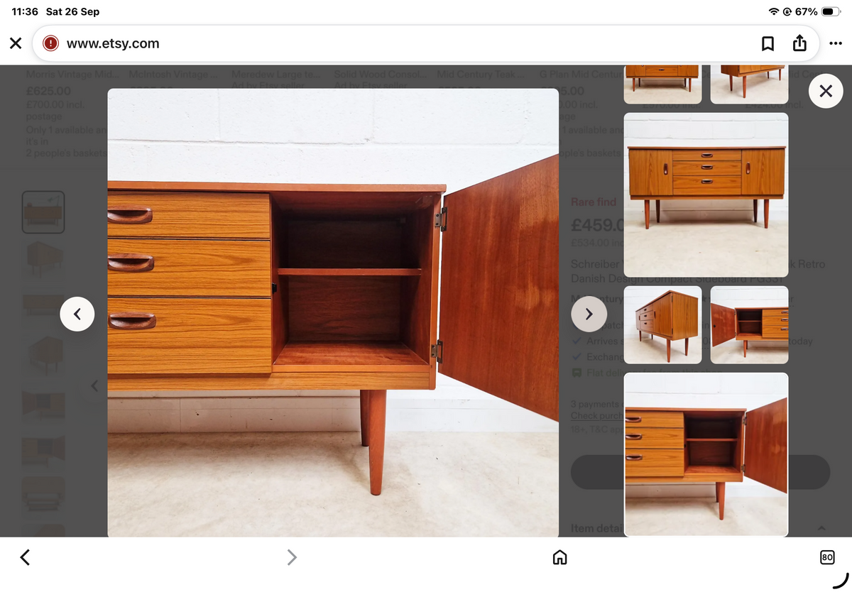 Schreiber mid century retro sideboard