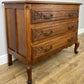 Chest of Drawers Vintage French Louis Oak 3 Drawers Carved Cabinet LOT 6253