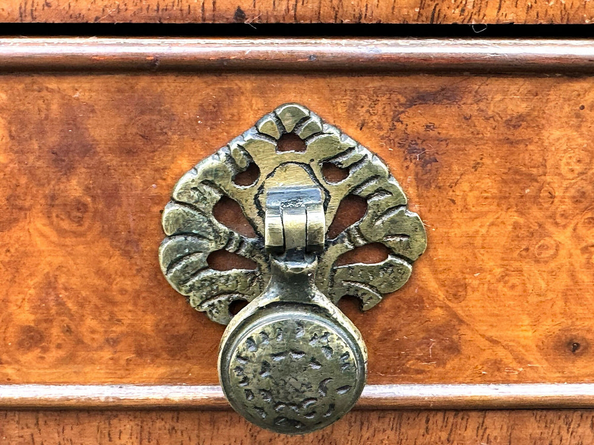 Queen Anne Figured Walnut Cocktail Cabinet / Drinks Cabinet