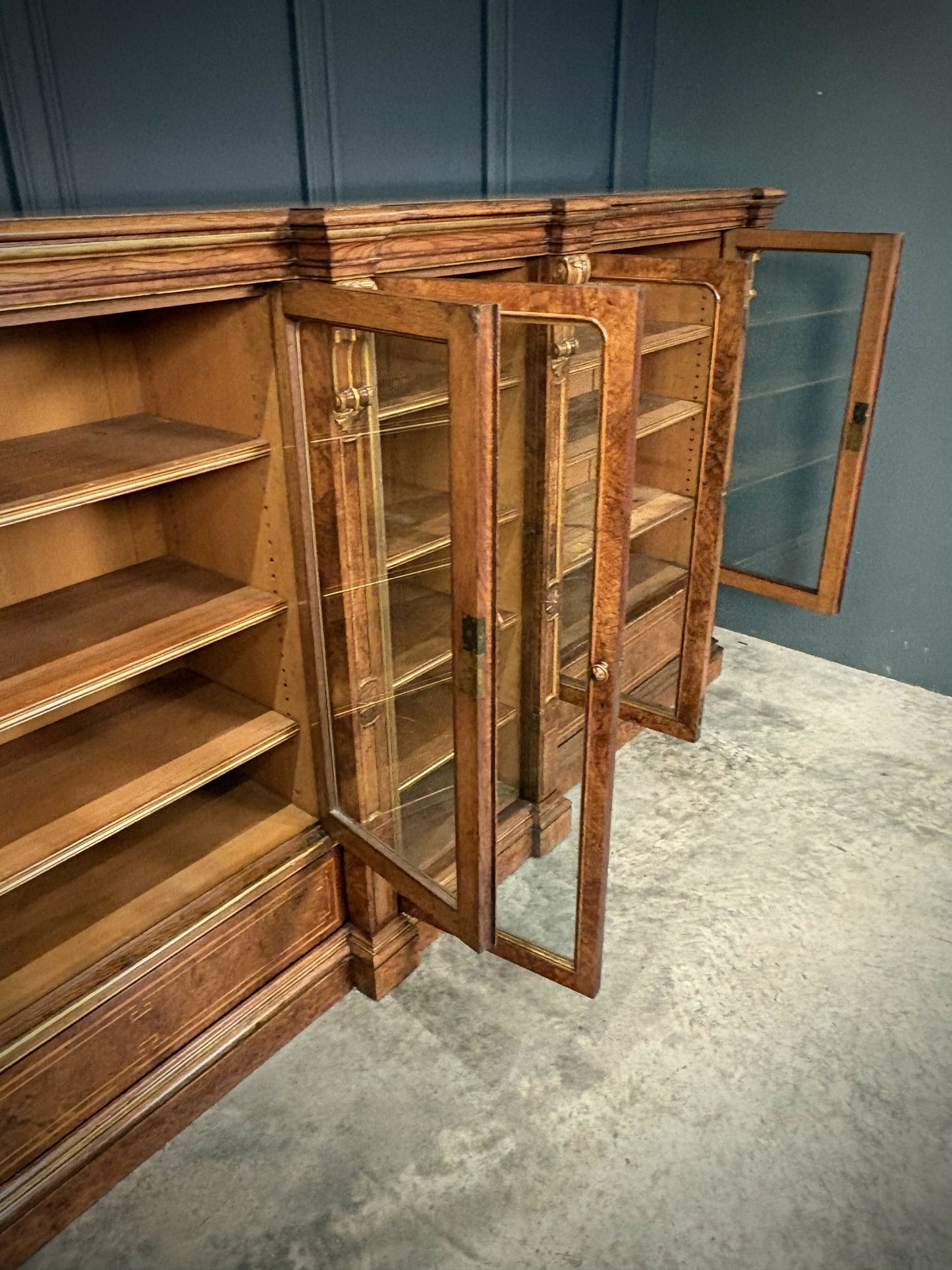 Impressive Extra Large Pollard Oak Vintage Library Bookcase