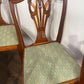 Set Of Six Reproduction Yew Wood Dining Chairs
