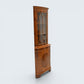 Georgian Style Corner Display Cabinet with Cupboard Glass Door FREE UK Delivery*