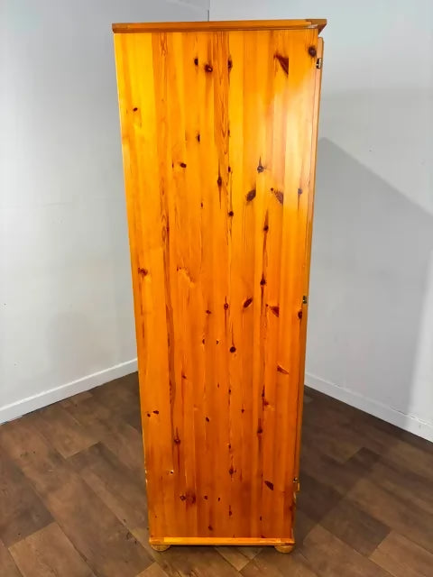 Contemporary Pine Double Wardrobe