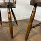 Pair of Oak Tub Style Spindle Back Chairs