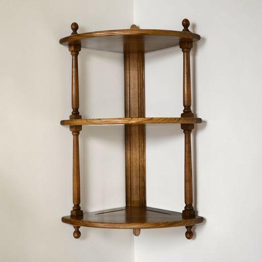 Ercol Hanging Corner Shelving Golden Dawn Finish #1104 EXC FREE UK Delivery