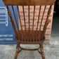 Antique Style Oak & Elm Comb Back Windsor Chair Crinoline Stretcher Armchair