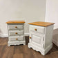 Pair Of Contemporary Painted Pine Bedside Cabinets