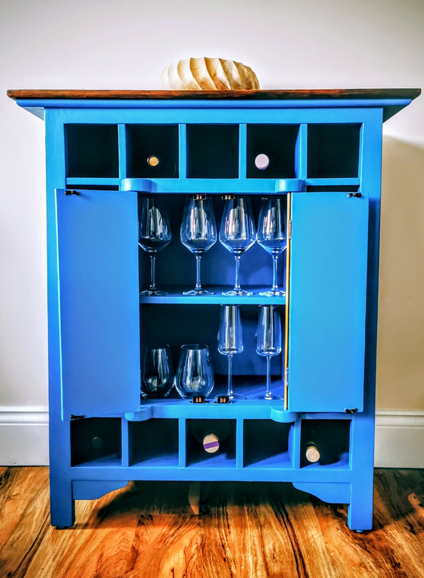 Shanghai Style Wine Rack and Cabinet