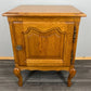 Pair of Bedside Tables Vintage French Louis Oak Nightstands Cabinets LOT 3517