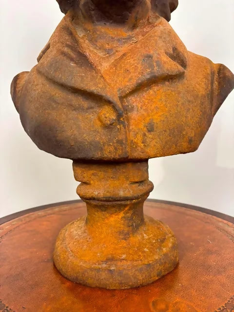 Heavy Cast Iron Bust of Beethoven