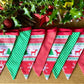 Handmade Christmas Bunting (Red & Green Nordic Style)