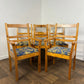 Set Of Six Contemporary Pine Dining Chairs – Including Two Carvers