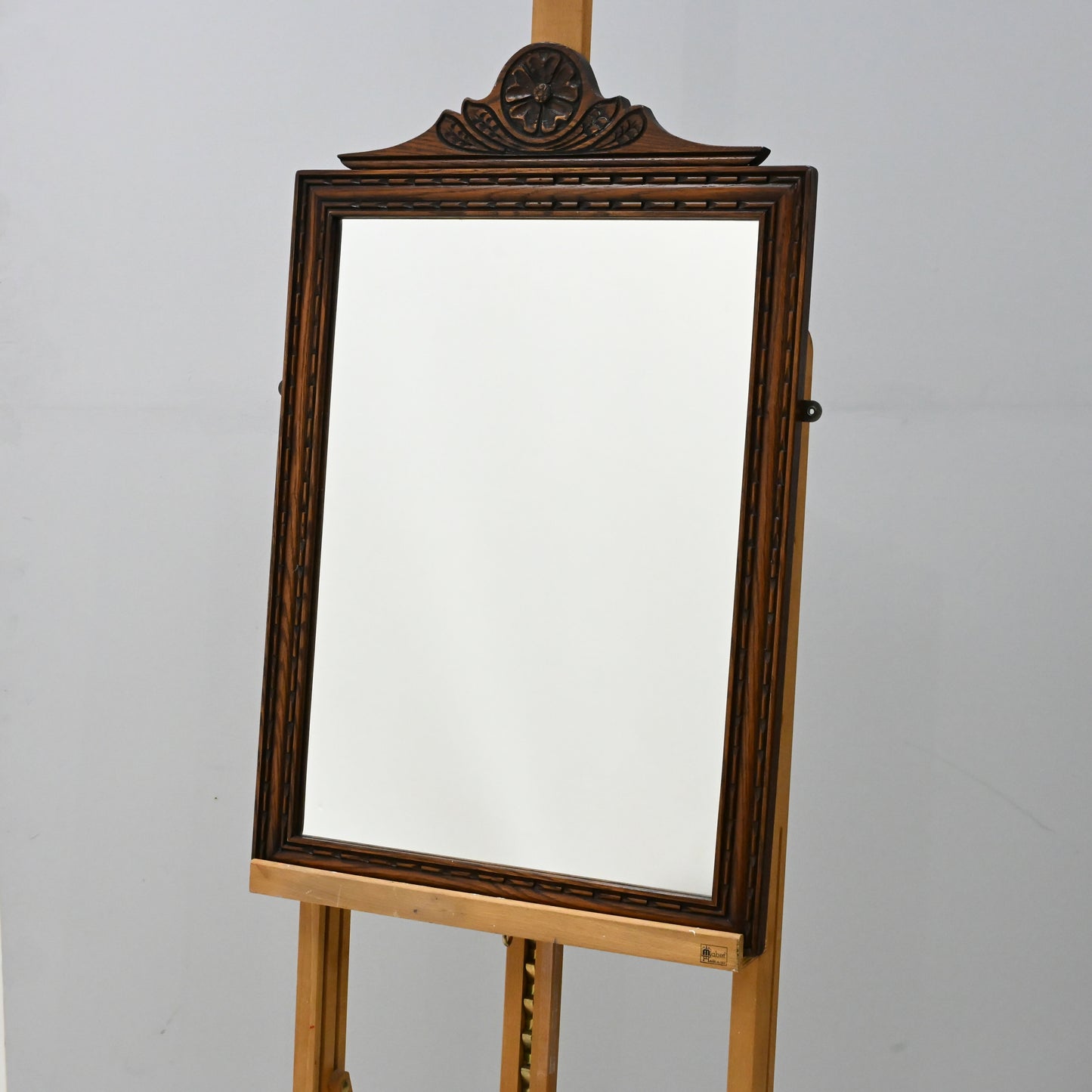 Old Charm Oak Framed Wall Mirror Heavy 80cm x 52cm Light Oak FREE Delivery*. SBR9889/0912D