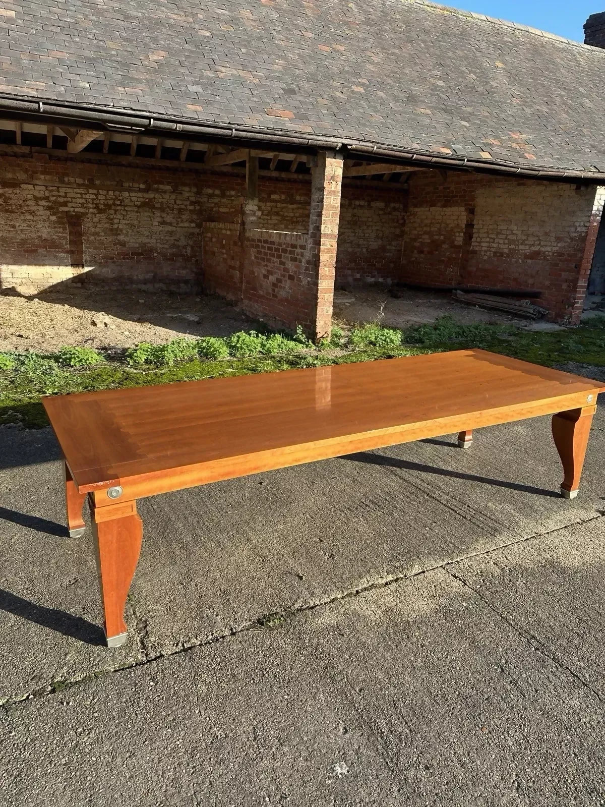 Vintage Leon Krier for Giorgetti Mensa Magna Large Dining Boardroom Table