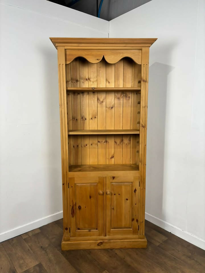 Modern Solid Pine Waxed Bookcase