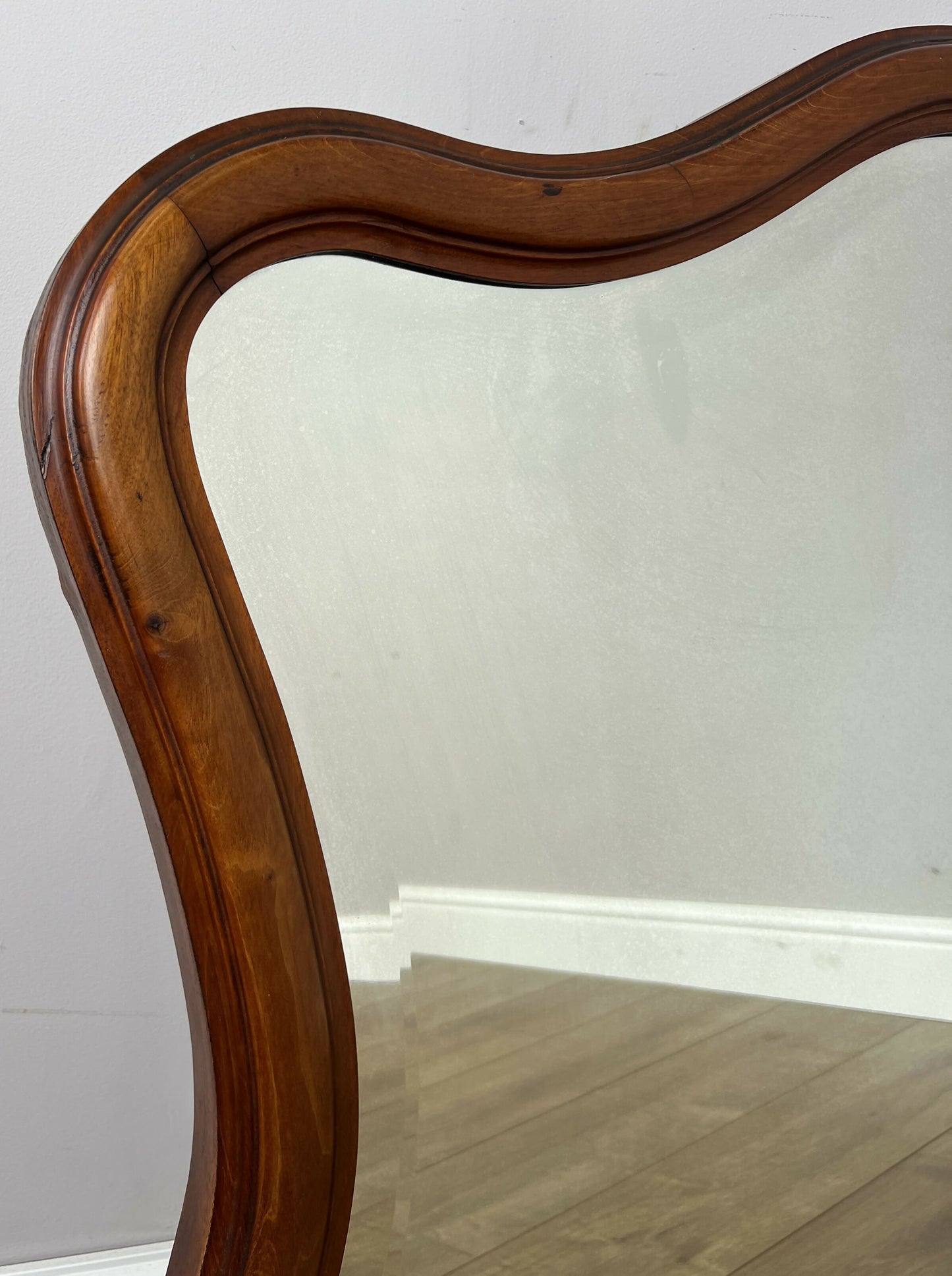 Mirror Antique French Walnut Ornate Wall Mirror Decorative Frame LOT 6404