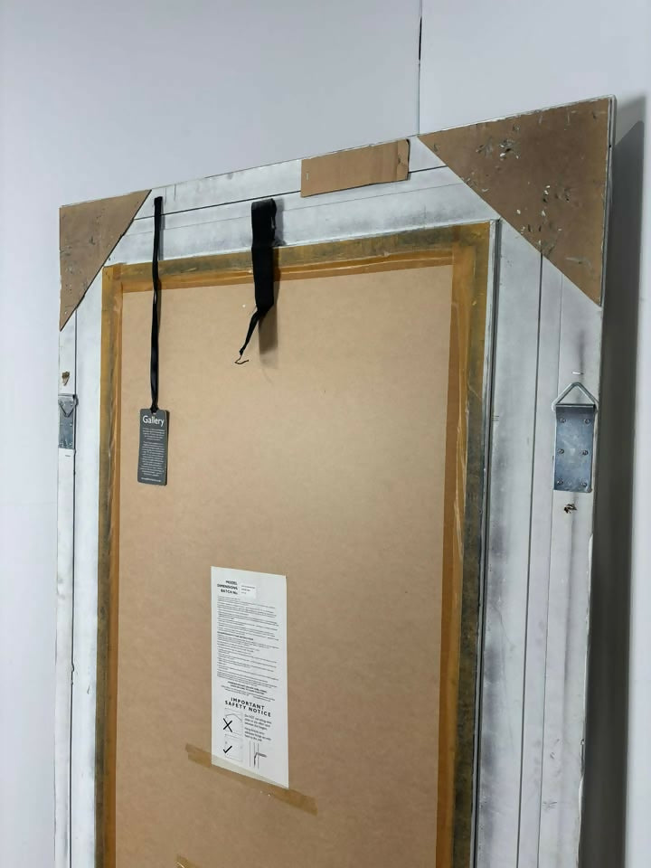 Large Gallery Reproduction Rectangular Bevel Edged Lean Mirror / Wall mirror