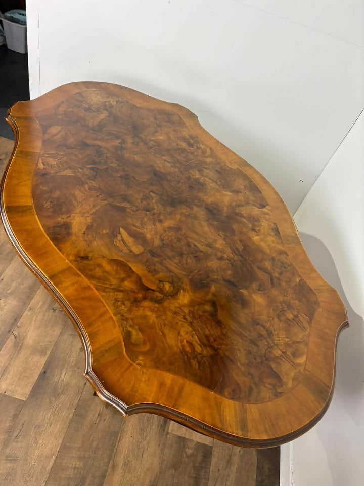 Italian Style Reproduction Walnut Dining Table