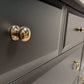 Stag Minstrel Captains Chest, Solid Wood, Eight Drawers, Black Chest of drawers
