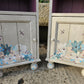 Hand Painted Pine Bedside Cabinets