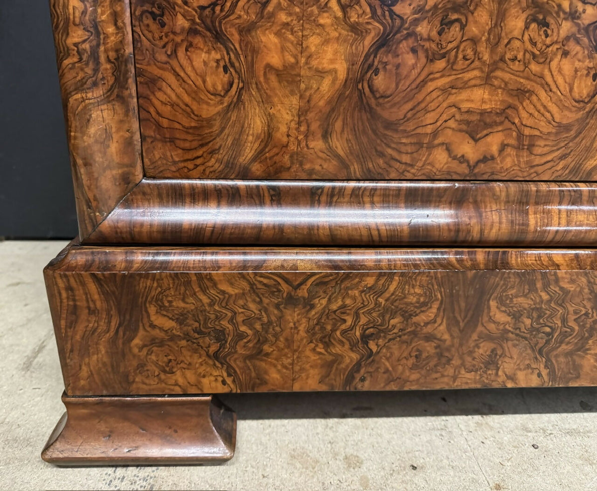 Fine Burr Walnut Louis Phillip Commode