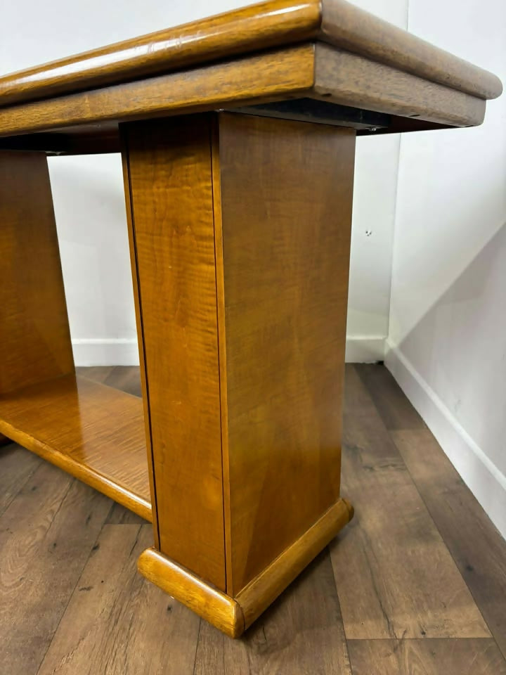 Art Deco Style Twin Pedestal Console Table