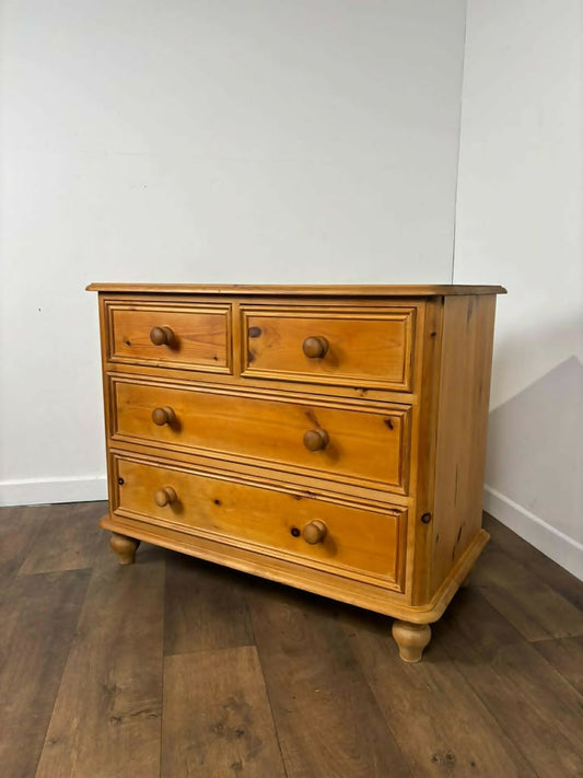 Victorian Style Pine Chest Of Drawers