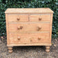 Vintage Pine 19th Century Victorian Chest Of Drawers
