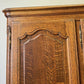 Wardrobe Vintage French Louis XVI Style Oak Four Door Carved Armoire LOT 4827