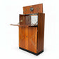 Vintage Art Deco Walnut Cocktail Cabinet | Mid Century Drinks Bar Cupboard