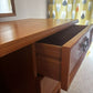 Mid Century G Plan Teak Dressing Table Desk: Vintage Danish Style Vanity Console