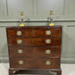 Vintage Georgian Chest Of Drawers Small Chest In Cuban Mahogany W Writing Slide