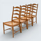 Ercol Set Of 4 Dining Chairs Light Finish Ladderback 1970s FREE UK Delivery*