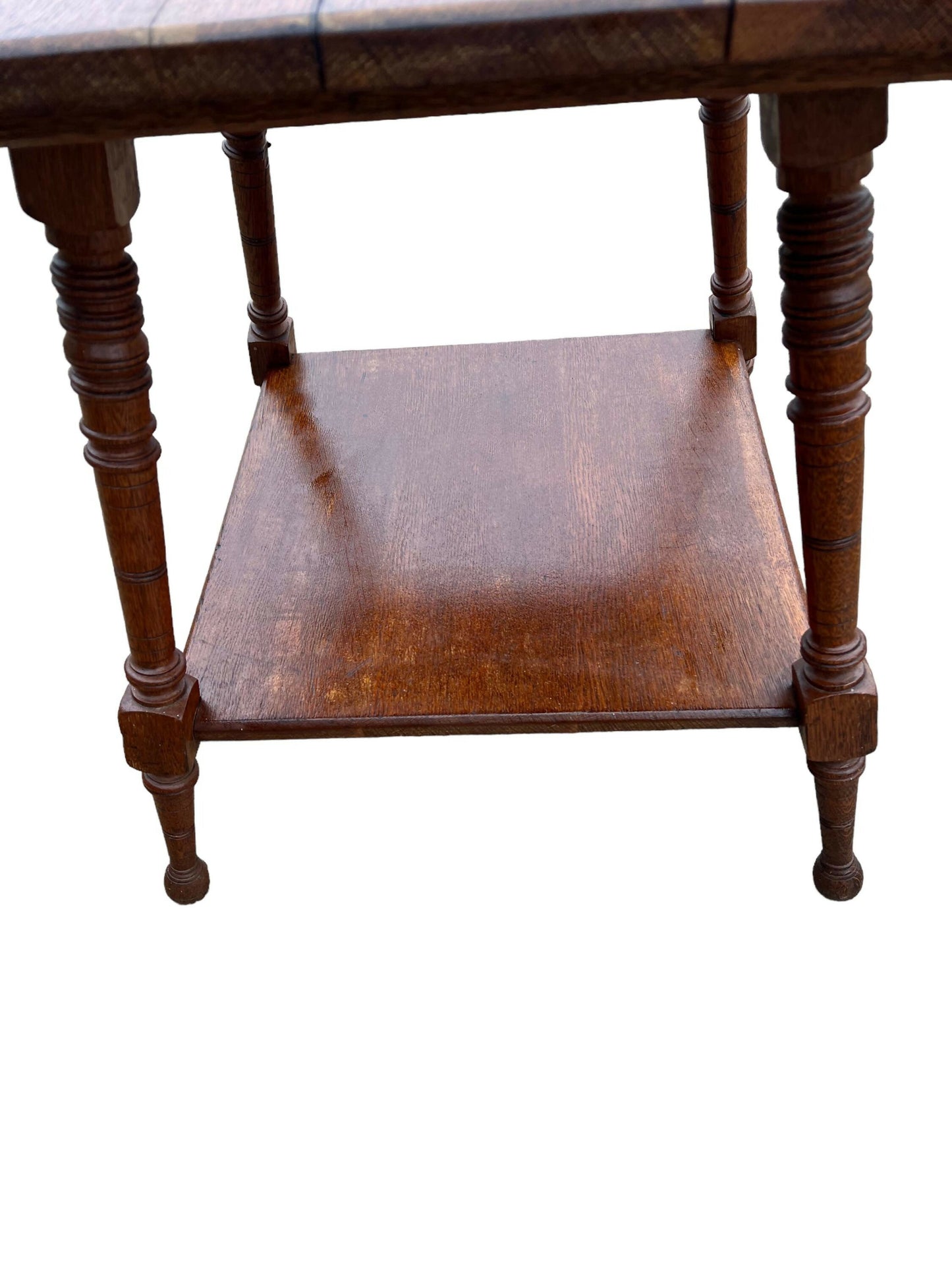 Antique Oak Side Table: Charles Locke Eastlake manner