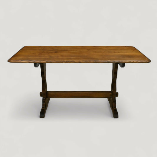 Vintage Oak Country Kitchen Table Refectory Style Refinished FREE UK Delivery. SBR10934/1209E