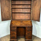 Georgian Mahogany Kneehole Bureau Bookcase