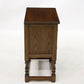 Old Charm Pedestal Cabinet Cupboard Linenfold Doors Tudor Brown FREE DELIVERY. SBR9087/0805D