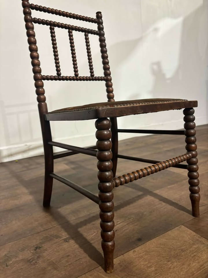 Victorian Mahogany Bobbin leg child's chairm