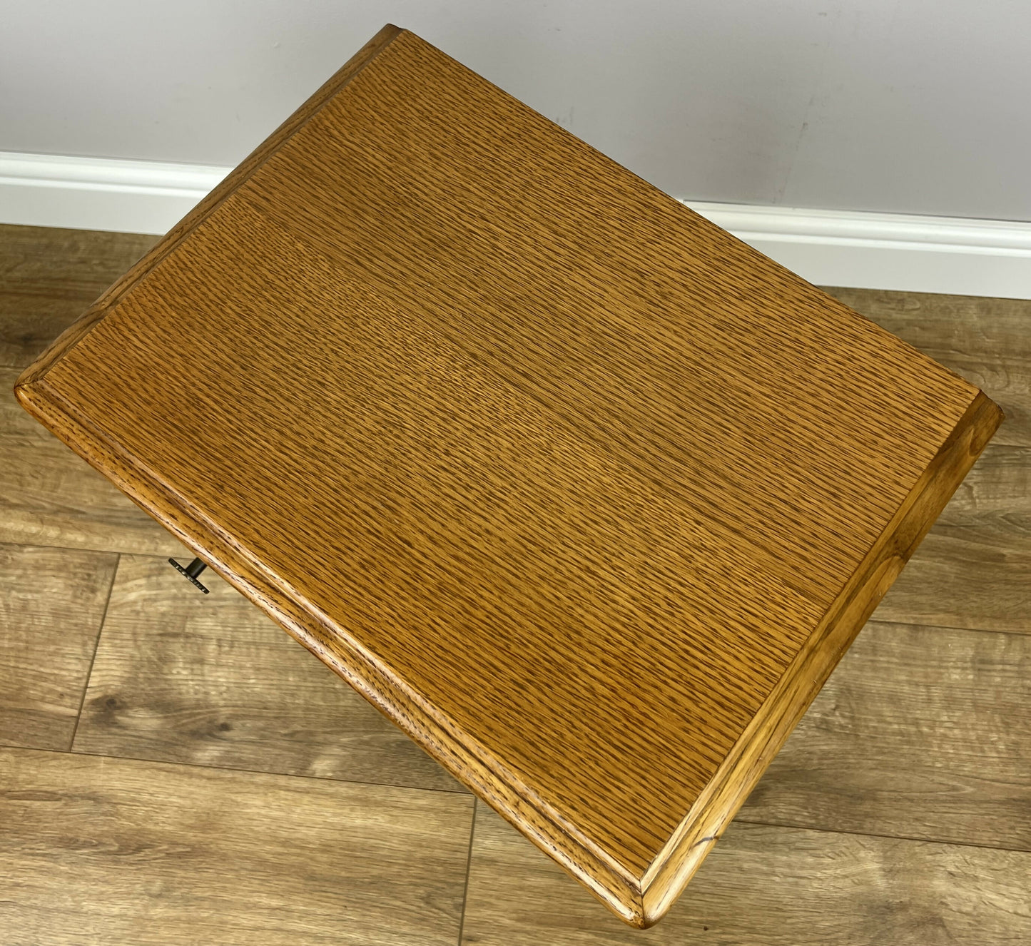 Pair of Bedside Tables Vintage French Louis Oak Nightstands Cabinets LOT 6217
