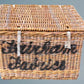 Large Antique Wicker Basket /log Basket