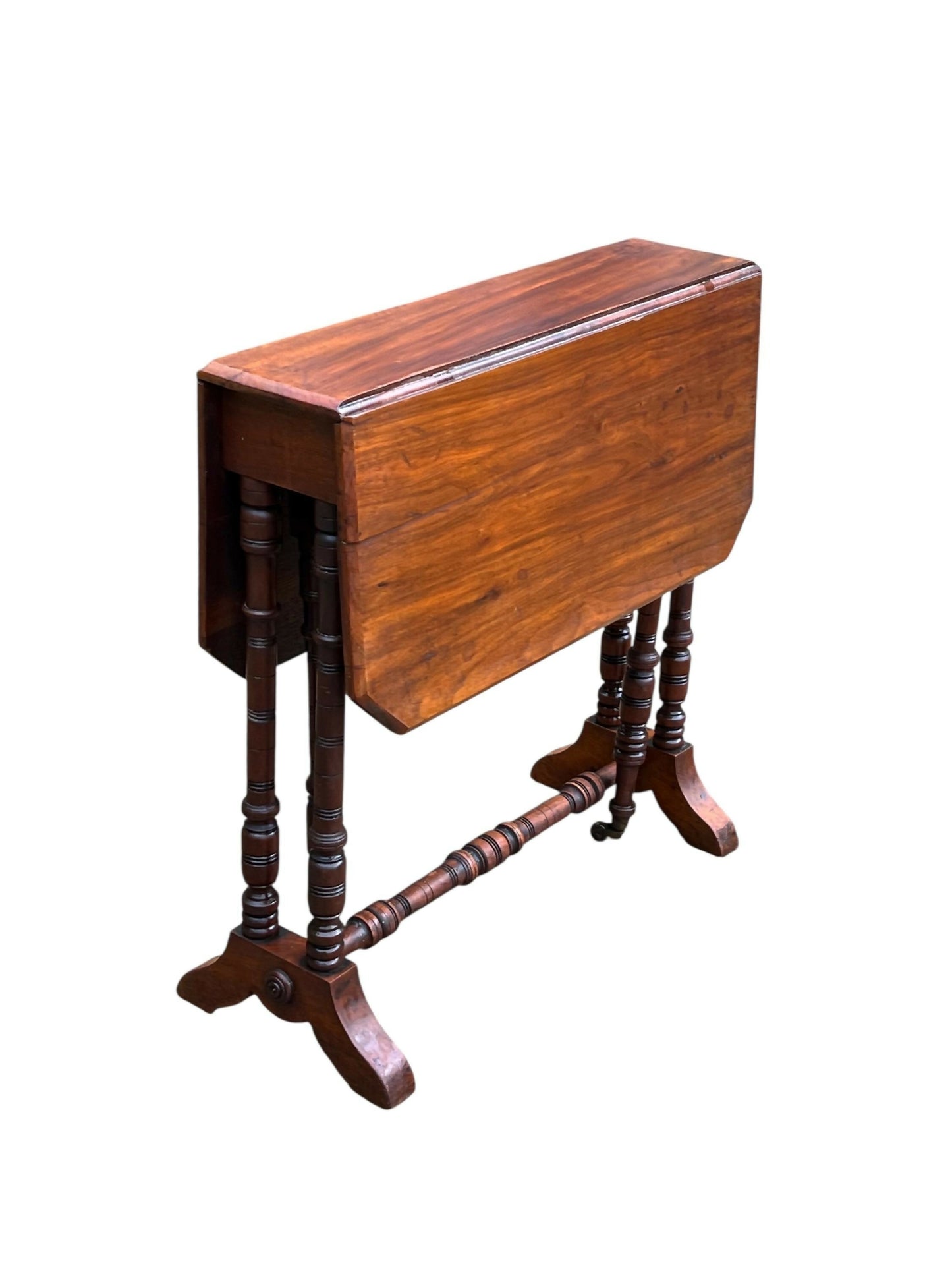 Antique Mahogany Drop-Leaf Sutherland side table